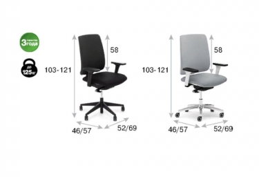 Кресло с подголовником DION 870 1D black Kiton 08 headrest Зеленый Черный
