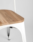 Стул Tolix Wood Белый