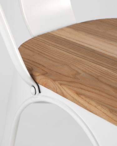 Стул Tolix Wood Белый