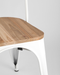 Стул Tolix Wood Белый