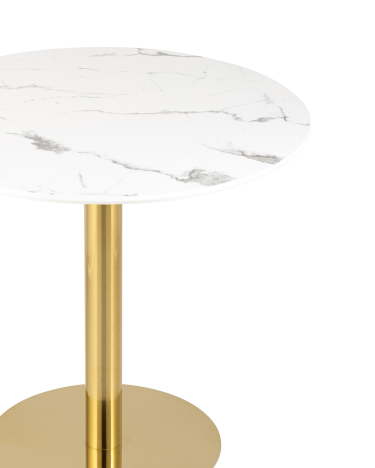 Стол обеденный Stool group Толедо, D80, мрамор