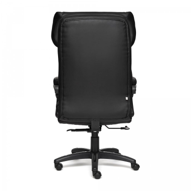 Кресло Tetchair CHIEF кож/зам/ткань, черный/черный стеганный/черный, 36-6/36-6/11