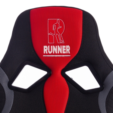 Кресло RUNNER ткань, черный/красный, 2603/ 08/ 12