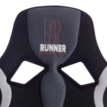 Кресло RUNNER ткань, черный/серый, 2603/ 12/ 14