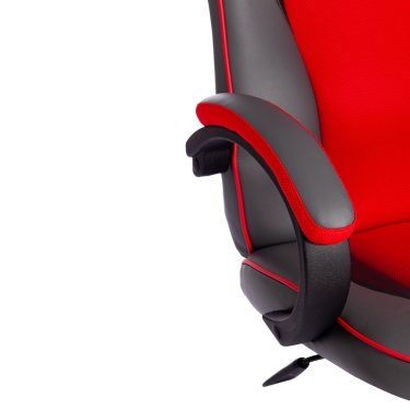 Кресло Tetchair RACER GT new кож/зам/ткань, металлик/красный, 36/08