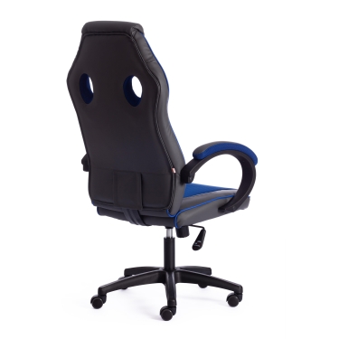Кресло Tetchair RACER GT new кож/зам/ткань, металлик/синий, 36/10
