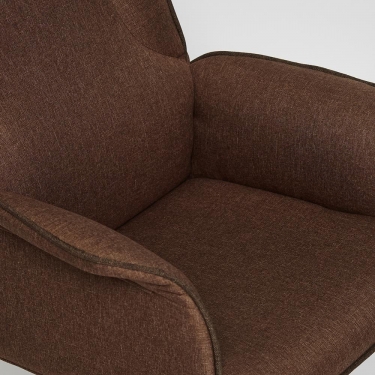 Кресло Tetchair CHARM ткань, коричневый