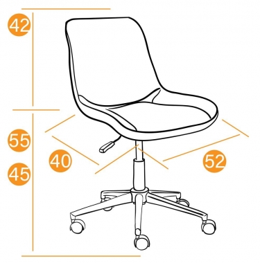 Кресло Tetchair STYLE флок , серый, 29