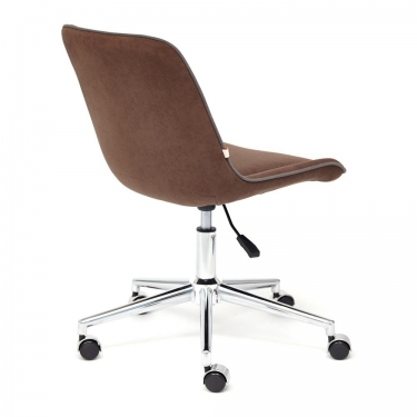 Кресло Tetchair STYLE флок , коричневый, 6