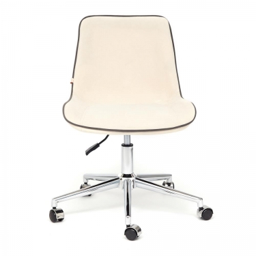 Кресло Tetchair STYLE флок , молочный, 4