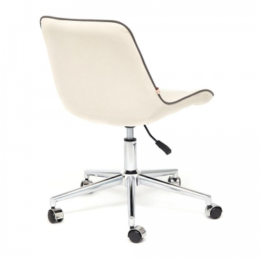 Кресло Tetchair STYLE флок , молочный, 4