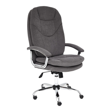 Кресло Tetchair SOFTY LUX флок , серый, 29