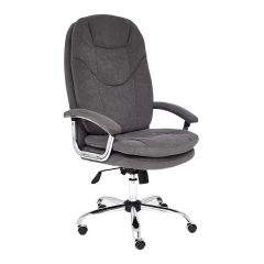 Кресло Tetchair SOFTY LUX флок , серый, 29