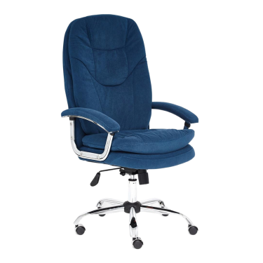 Кресло Tetchair SOFTY LUX флок , синий, 32