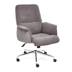 Кресло Tetchair YORK флок , серый, 29