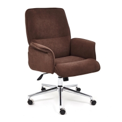 Кресло Tetchair YORK флок , коричневый, 6