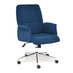 Кресло Tetchair YORK флок , синий, 32