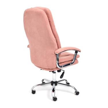 Кресло SOFTY LUX флок , розовый, 137