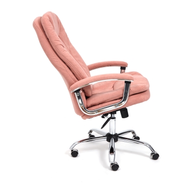 Кресло SOFTY LUX флок , розовый, 137