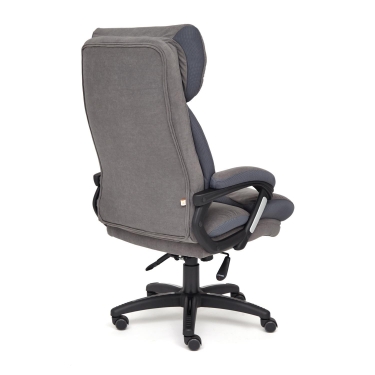 Кресло Tetchair DUKE флок/ткань, серый/серый, 29/TW-12