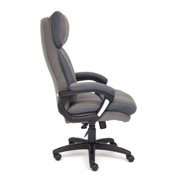 Кресло Tetchair DUKE флок/ткань, серый/серый, 29/TW-12