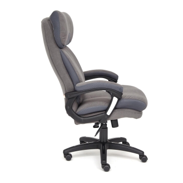 Кресло Tetchair DUKE флок/ткань, серый/серый, 29/TW-12