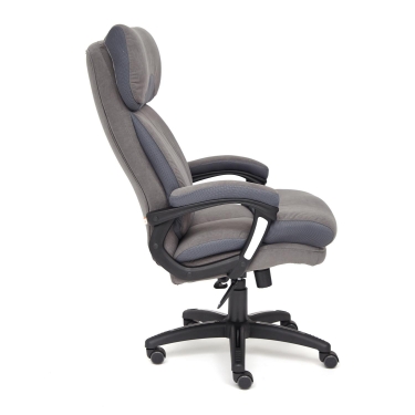Кресло Tetchair DUKE флок/ткань, серый/серый, 29/TW-12