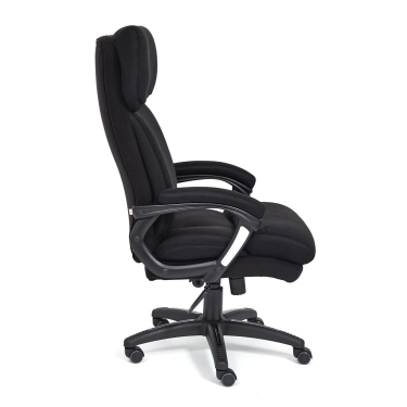 Кресло Tetchair DUKE флок/ткань, черный/черный , 35/TW-11