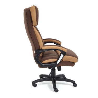 Кресло Tetchair DUKE флок/ткань, коричневый/бронза, 6/TW-21