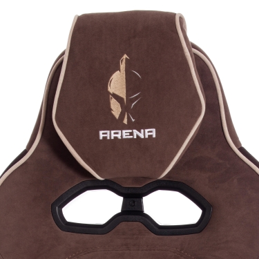 Кресло ARENA флок , коричневый/бежевый, 6/7