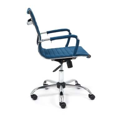 Кресло Tetchair URBAN-LOW флок , синий, 32