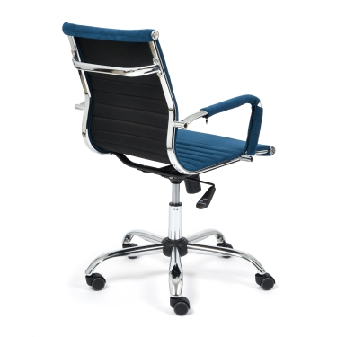 Кресло Tetchair URBAN-LOW флок , синий, 32