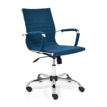 Кресло Tetchair URBAN-LOW флок , синий, 32