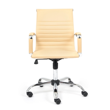 Кресло Tetchair URBAN-LOW кож/зам, бежевый, 36-34