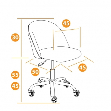 Кресло Tetchair MELODY флок , розовый, 137