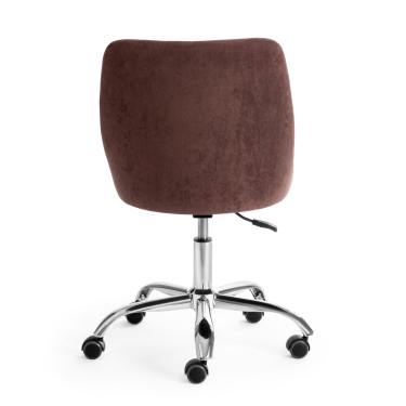 Кресло Tetchair SWAN флок , коричневый, 6