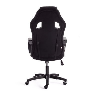 Кресло игровое Tetchair DRIVER 22 флок/ткань, черный/серый, 35/TW-12