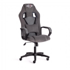 Кресло игровое Tetchair DRIVER 22 флок/ткань, серый/серый, 29/TW-12