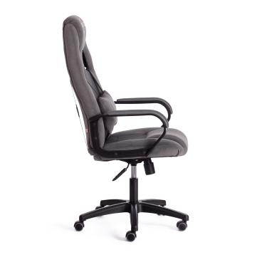 Кресло игровое Tetchair DRIVER 22 флок/ткань, серый/серый, 29/TW-12