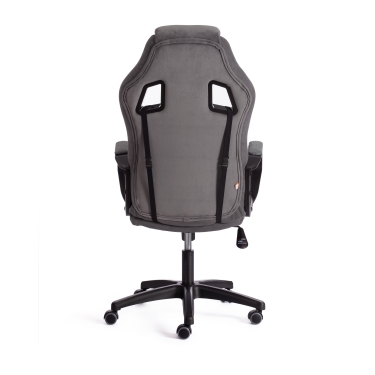 Кресло игровое Tetchair DRIVER 22 флок/ткань, серый/серый, 29/TW-12