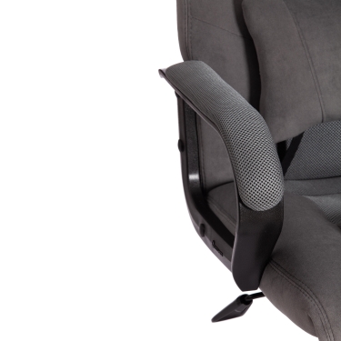 Кресло игровое Tetchair DRIVER 22 флок/ткань, серый/серый, 29/TW-12