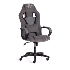 Кресло игровое Tetchair DRIVER 22 флок/ткань, серый/серый, 29/TW-12