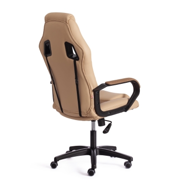 Кресло игровое Tetchair DRIVER 22 кож/зам/ткань, бежевый/бронза, 36-34/TW-21