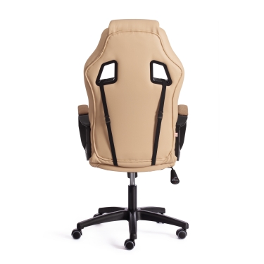 Кресло игровое Tetchair DRIVER 22 кож/зам/ткань, бежевый/бронза, 36-34/TW-21