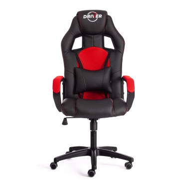 Кресло игровое Tetchair DRIVER 22 кож/зам/ткань, черный/красный, 36-6/TW-08