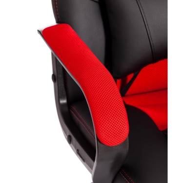 Кресло игровое Tetchair DRIVER 22 кож/зам/ткань, черный/красный, 36-6/TW-08