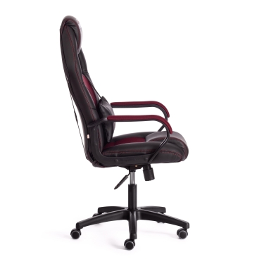 Кресло игровое Tetchair DRIVER 22 кож/зам/ткань, черный/бордо, 36-6/TW-13