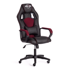 Кресло игровое Tetchair DRIVER 22 кож/зам/ткань, черный/бордо, 36-6/TW-13