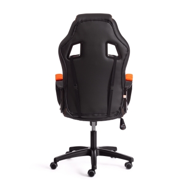 Кресло игровое Tetchair DRIVER 22 кож/зам/ткань, черный/оранжевый, 36-6/TW-07
