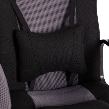 Кресло игровое Tetchair DRIVER 22 ткань, черный/серый, 2603/TW-12